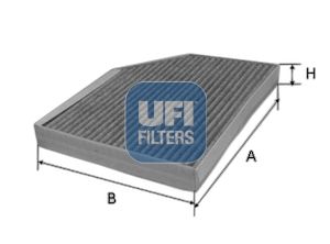 UFI 54.261.00 TRANSIT V-362/V-363 BM POLEN FİLTRESİ (KARBONLU)/BK21 18D543 AA