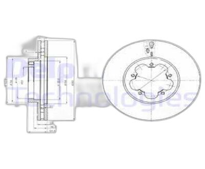 DEL BG4007 TRANSIT V347 BM FREN DİSKİ ÖN ME6C1J 1125 BB /1503290/1547061/(TAKIM FIYATIDIR) ÖNDEN ÇEKER