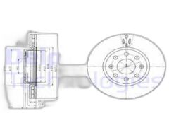 DEL BG4004 CORSA D CORSA E ADAM Z12XEP B12XEL B12XER Z14XEP B14XEL Z13DTJ B13DTC B13DTE FREN DİSKİ ÖN TAKIM 14 INCH