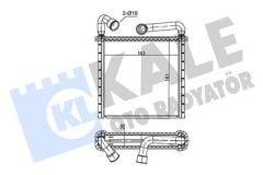 Volkswagen Yedek Parça Crafter Kalorifer Radyatörü 8FH 351 511-634 Kale Oto Radyatör 352180-5Q0819031A