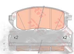 TRW GDB3616 JUKE (F15) : PULSAR (C13) 15- : MAXIMA (A32) 2.0 95-97 : SX4 (GY) 08-13 1.6:1.5 DCI:1.6 DIGT:1.2 DIGT FREN BALATASI ÖN .