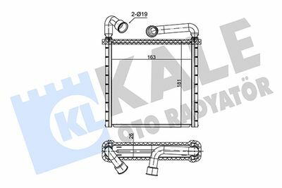Volkswagen Yedek Parça Tiguan Kalorifer Radyatörü 8FH 351 511-634 Kale Oto Radyatör 352180-5Q0819031A