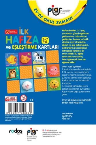 İlk Hafıza ve Eşleştirme Kartları