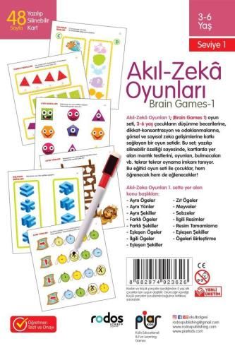 Akıl-Zeka Oyunları-Seviye 1