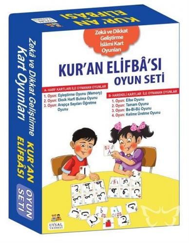 Kuran Elifbası Oyun Seti Zeka ve Dikkat Geliştirme İslami Kart Oyunları