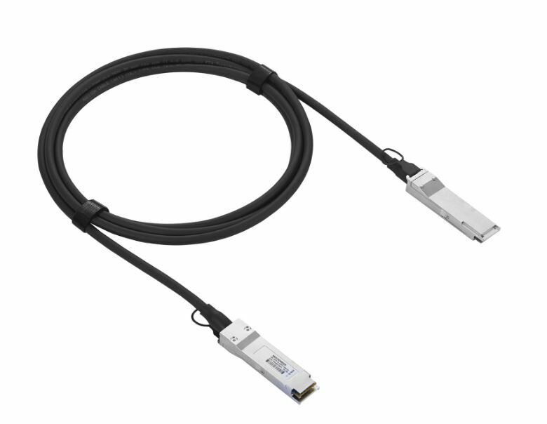 EXTRMNTWRK 40 Gigabit Ethernet QSFP+ passive copper cable assembly 1m length.