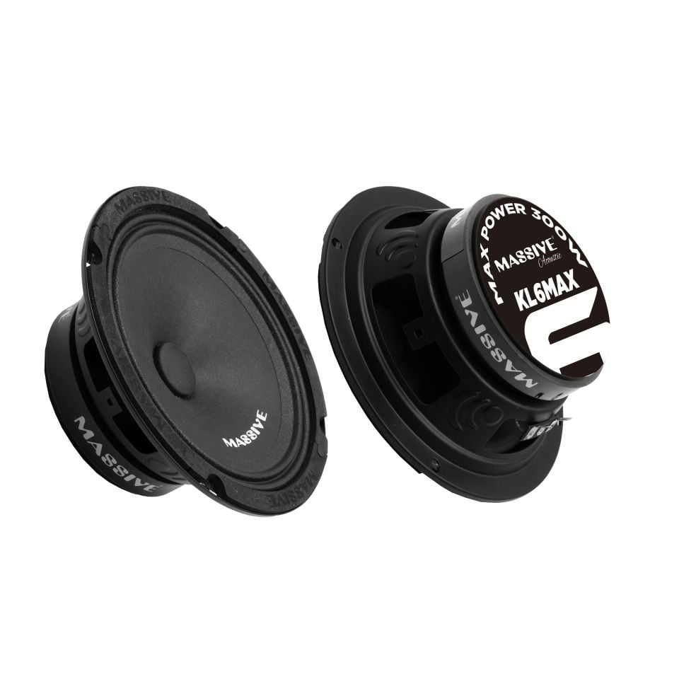 Massive Ms-kl6max 16 Cm Oto Midrange Hoparlör Deprem Serisi Çifti 600wat-200w Rms 1takım/2adet.