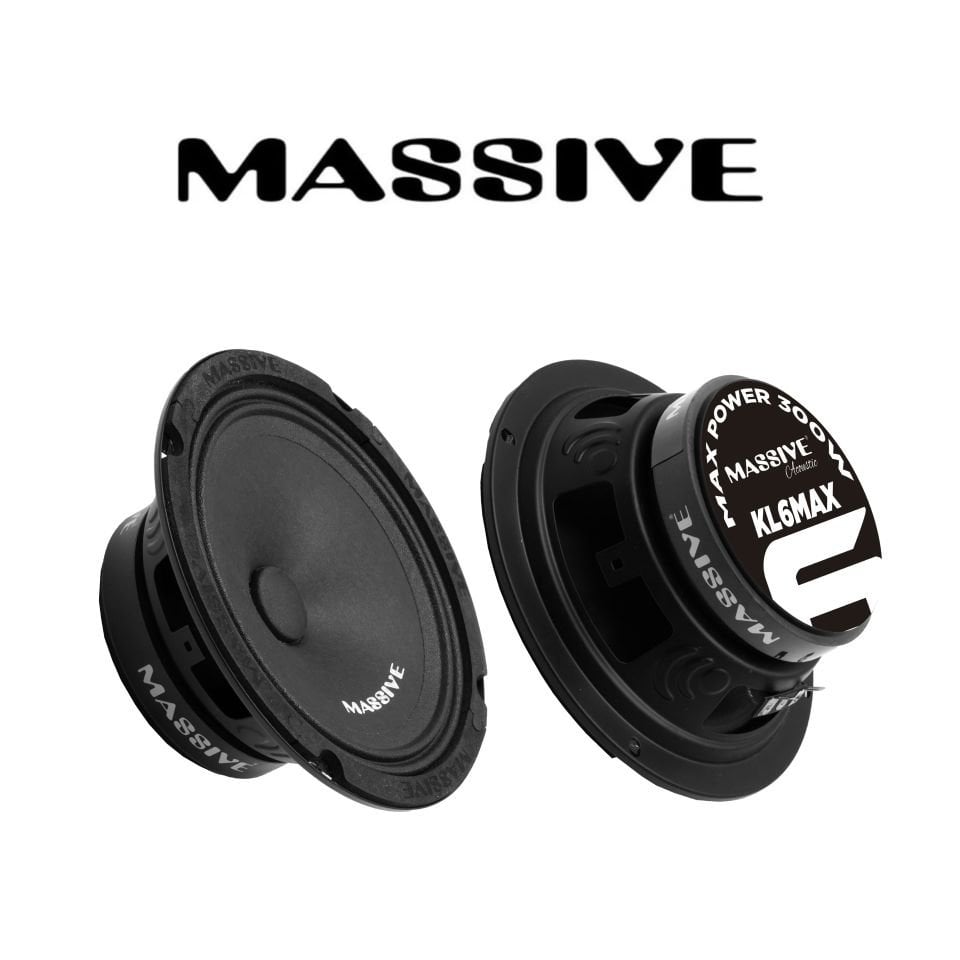 Massive Ms-kl6max 16 Cm Oto Midrange Hoparlör Deprem Serisi Çifti 600wat-200w Rms 1takım/2adet.