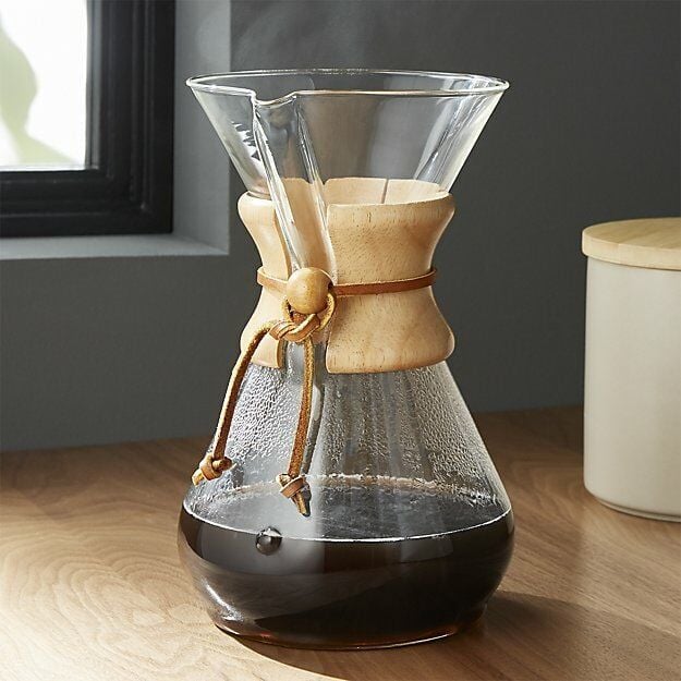 Chemex - 3 Cup 400 ml Ahşap Tutacaklı Kahve Demleme