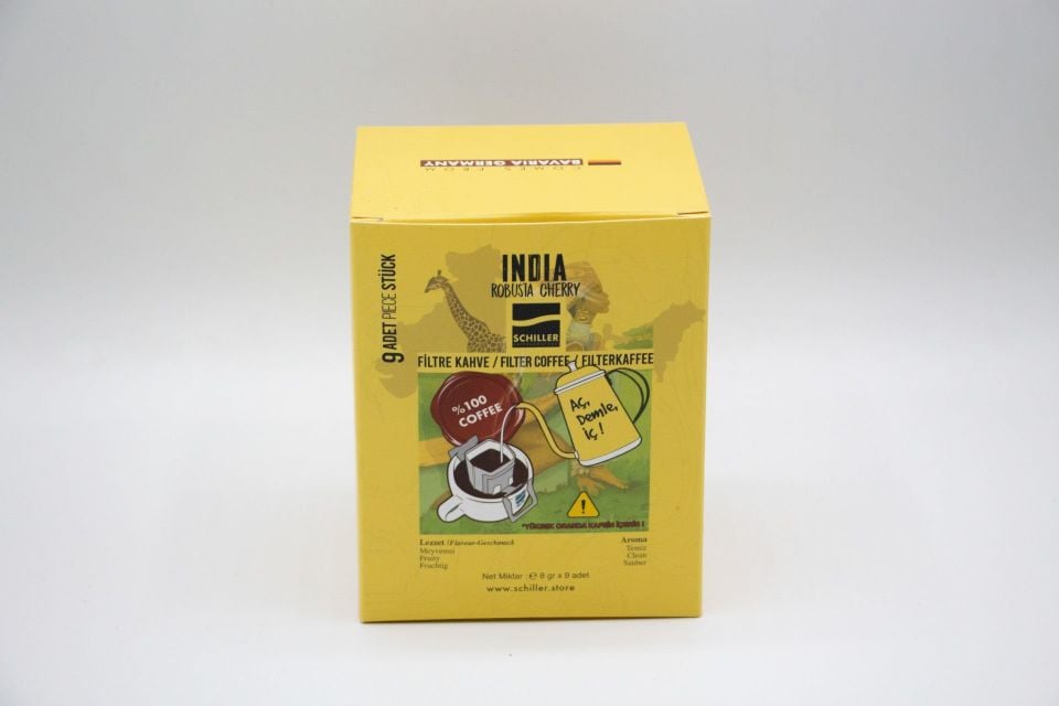 Aç Demle İç Filtre Kahve India Robusta Cherry  10 lu