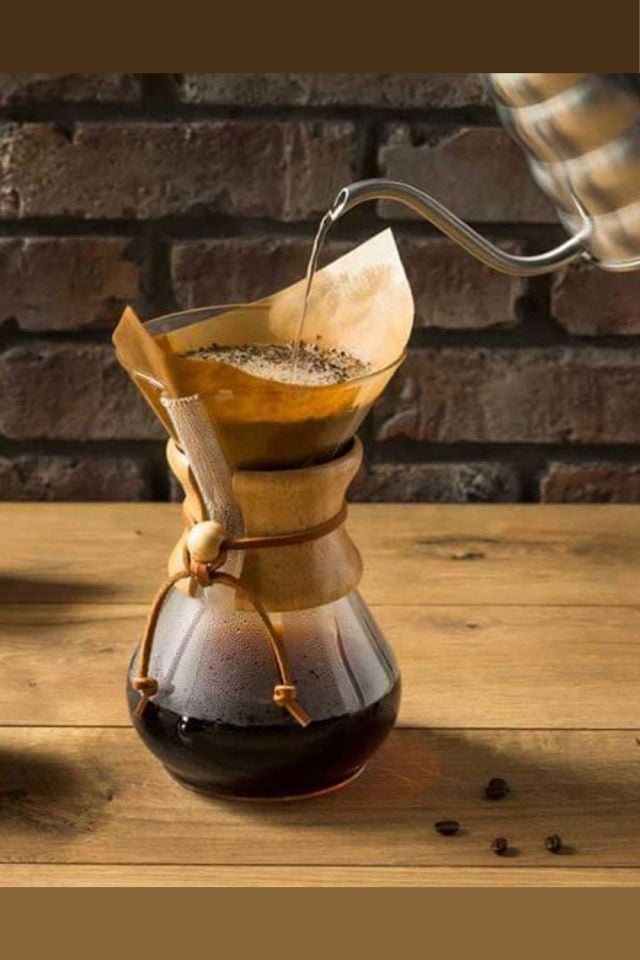 Chemex - 4 Cup 600 ml Ahşap Tutacaklı Kahve Demleme