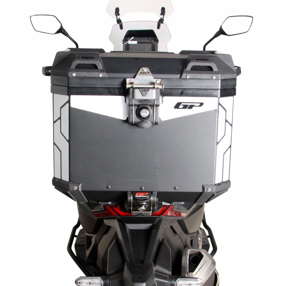 Universal 37 lt Alüminyum Motosiklet Çantası Siyah