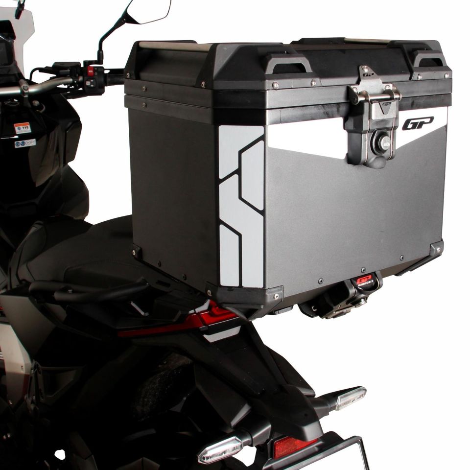 Universal 37 lt Alüminyum Motosiklet Çantası Siyah