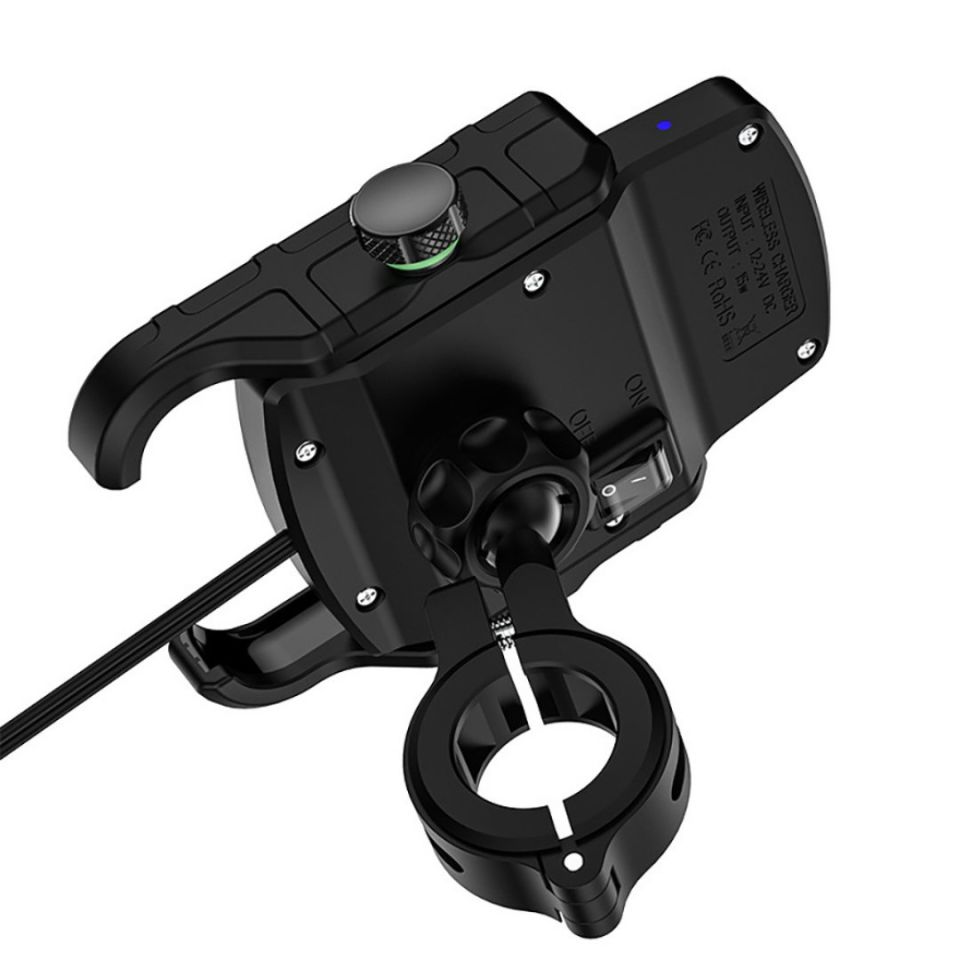 SF PLUS Wireless Şarjlı ve TYPE C Motosiklet Telefon Tutucu