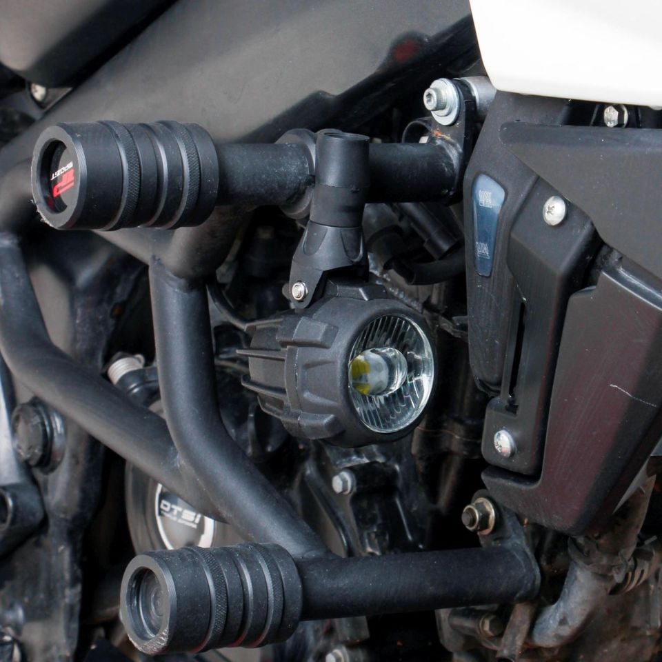 Large Universal Motosiklet Sis Farı Seti Siyah