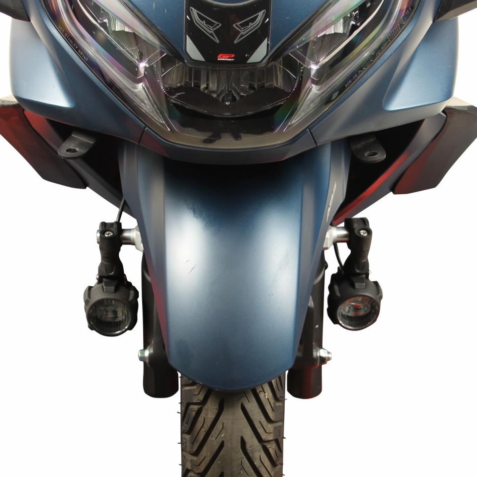 Large Universal Motosiklet Sis Farı Seti Siyah