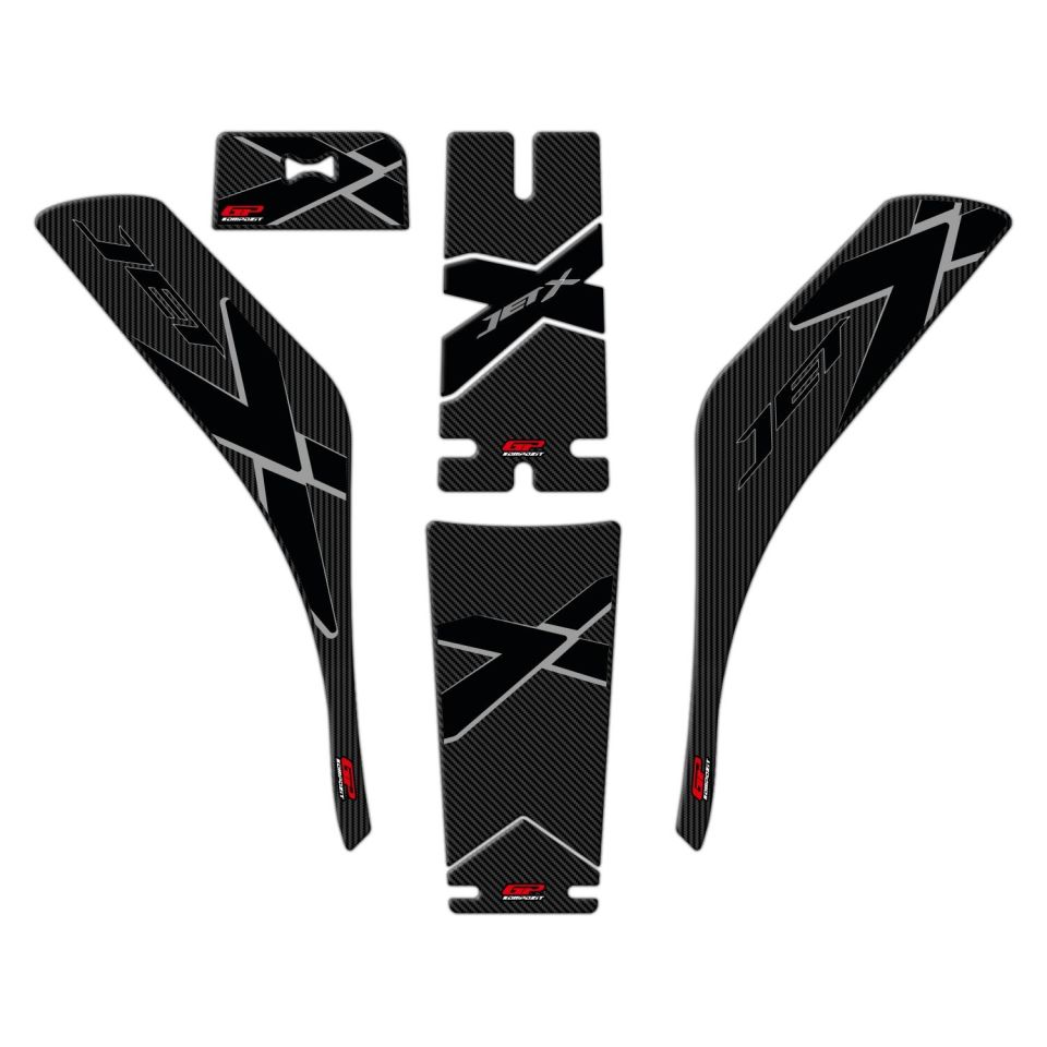 SYM Jet X 125 2022-2024 Uyumlu Tank Pad Seti Karbon