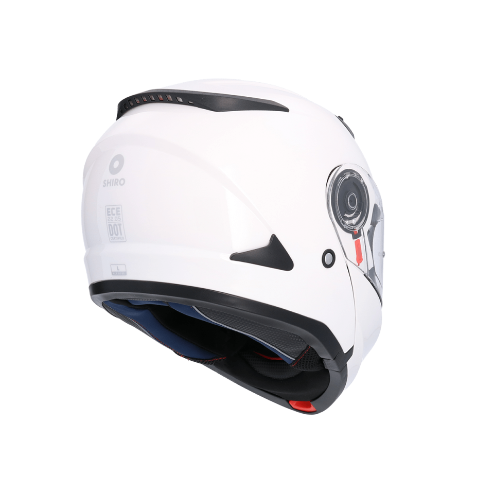 FlipUp SH-508SV TRITON Pearl Çene Açılır Beyaz Kask