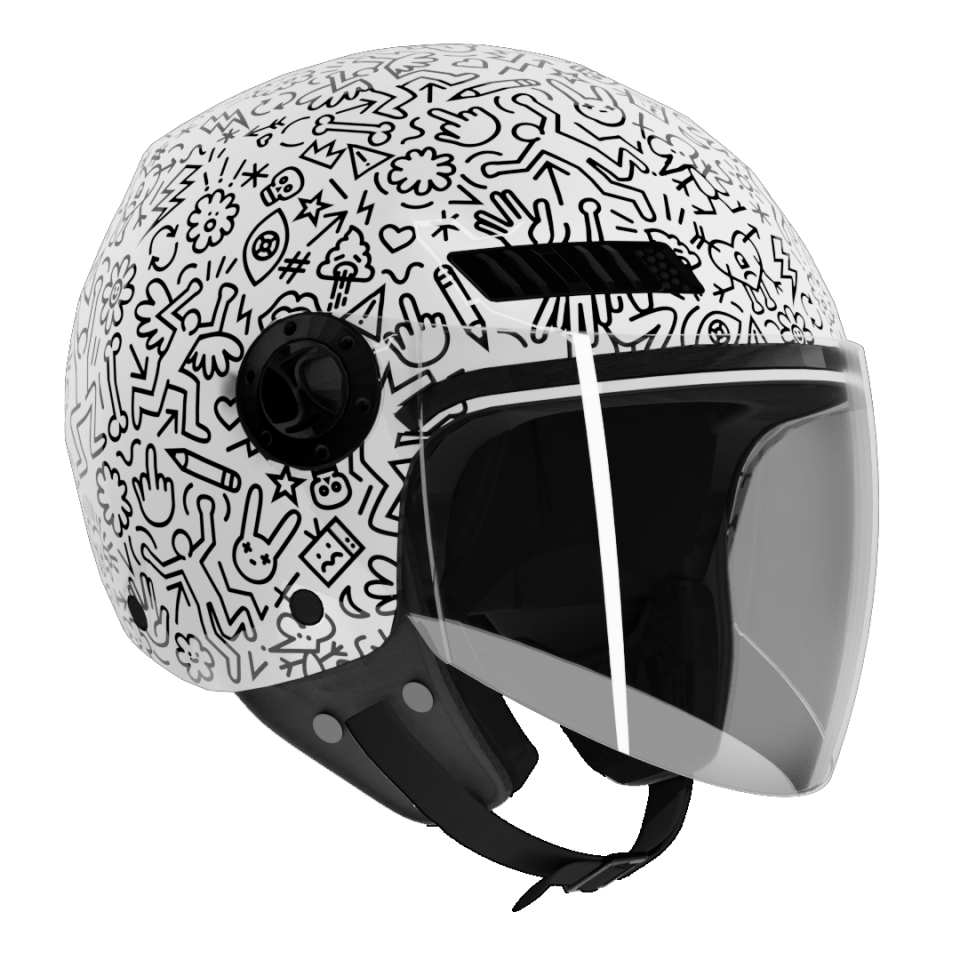 Jet&Ofc SH-62SV Kioto Doodle White