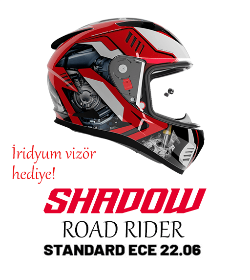 Fullface SH-605sv SHADOW ROAD RIDER SunVizor
