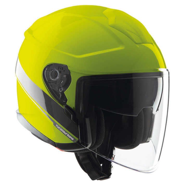 El Max Yarım Kask Neon Sarı Grafik
