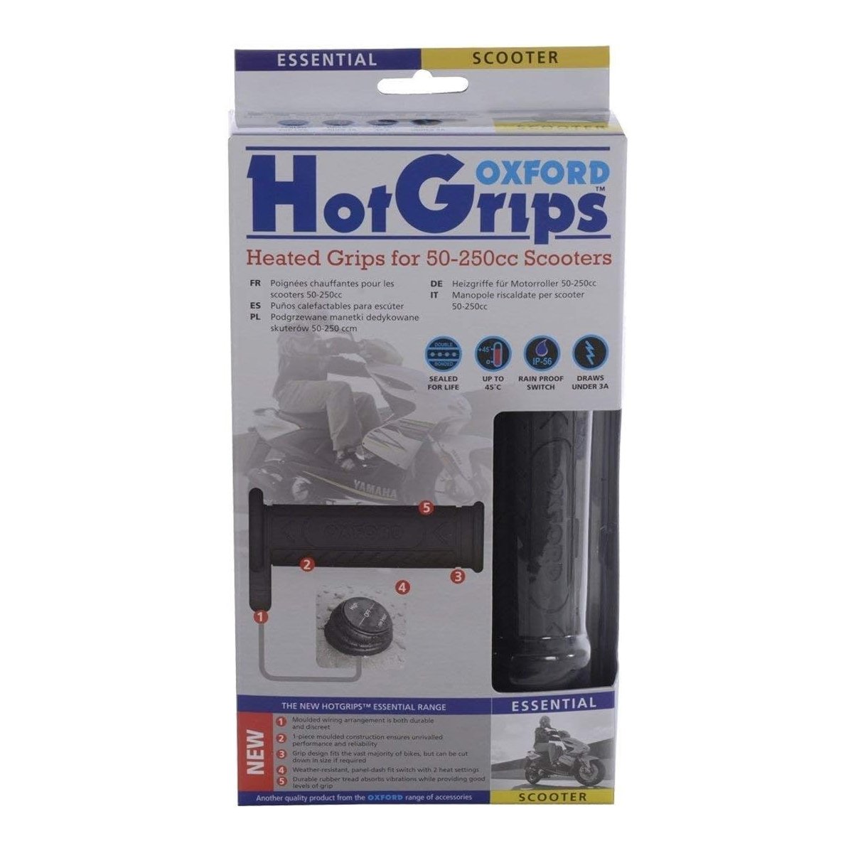 Oxford OF772 Hotgrips Scooter With Panel