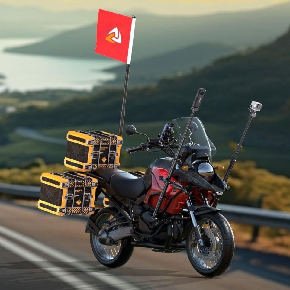 Motosiklet Aksiyon Kamera Çubuğu