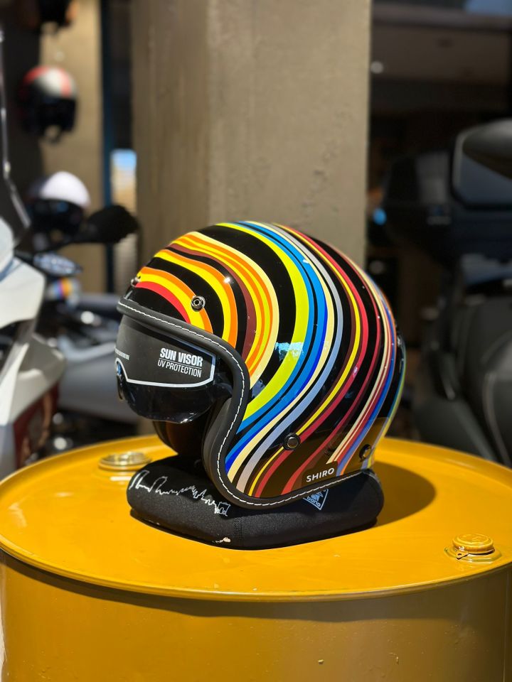 Jet&Cafe Dallas Retrobow SV (Gözlüklü) Grafik Kask