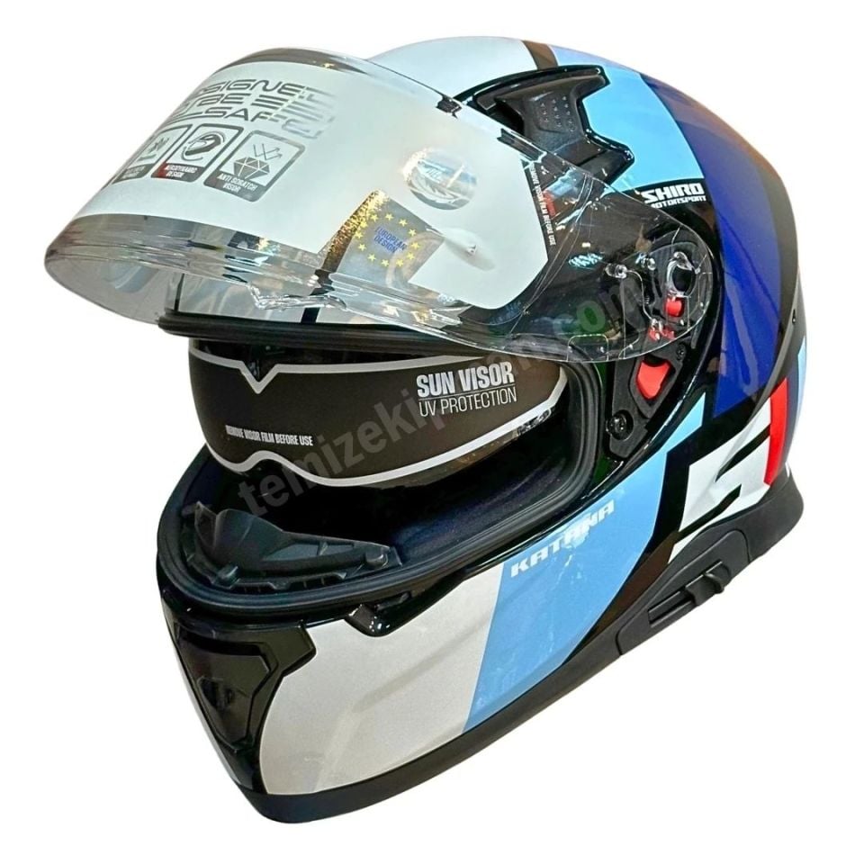 Katana M Sport Güneş Vizörlü Fullface Motosiklet Kaskı