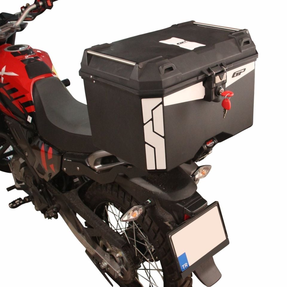 Universal 45 lt Plastik Motosiklet Çantası Siyah