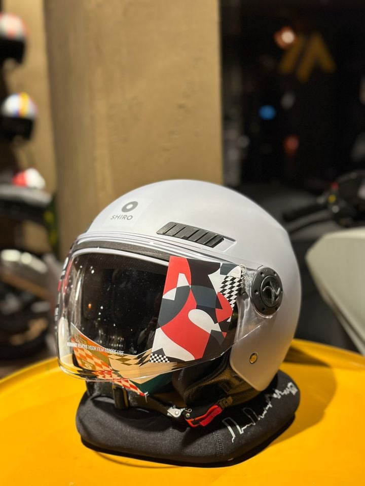 Shiro Jet&OFC Kioto M.C Mat Nardo Gri Kask