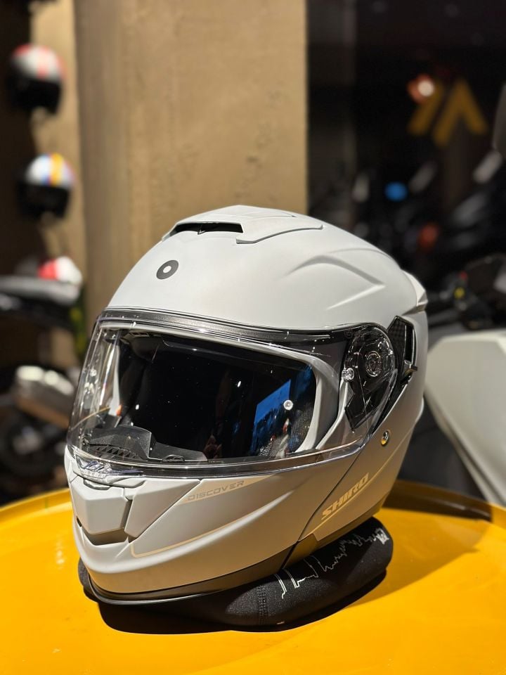 Shiro FlipUpp Discover M.C S.V (Gözlüklü) Nardo Gri Kask