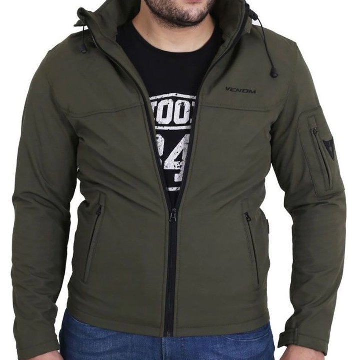 Jaws Soft Shell Haki Yeşil Kapüşonlu