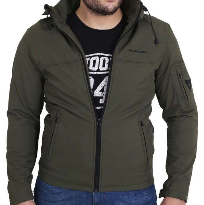 Jaws Soft Shell Haki Yeşil Kapüşonlu