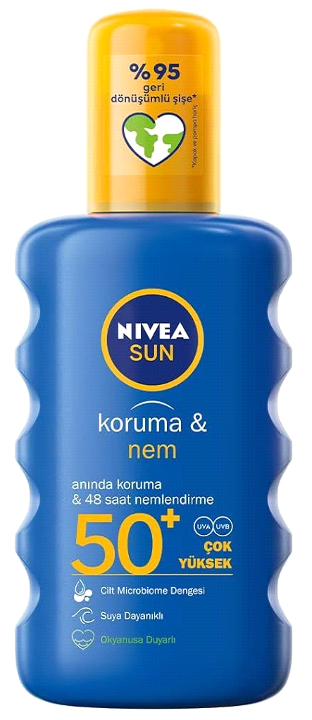 Nivea Koruma & Nem 50 Faktör Güneş Spreyi 200 ml