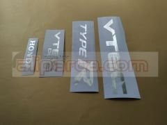 Honda Civic Logo Vtec Dohc Aynalı Stiker Etiket Yapıştırma Ücretsiz Kargo