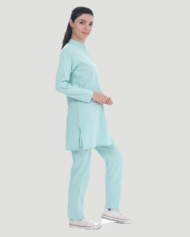U-FLEX LİKRALI TESETTÜR CERRAHİ FORMA TAKIM XL - Mint Yeşili