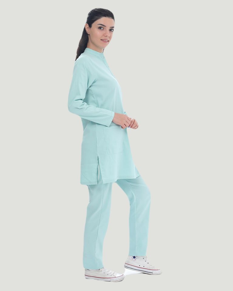 U-FLEX LİKRALI TESETTÜR CERRAHİ FORMA TAKIM XXL - Mint Yeşili