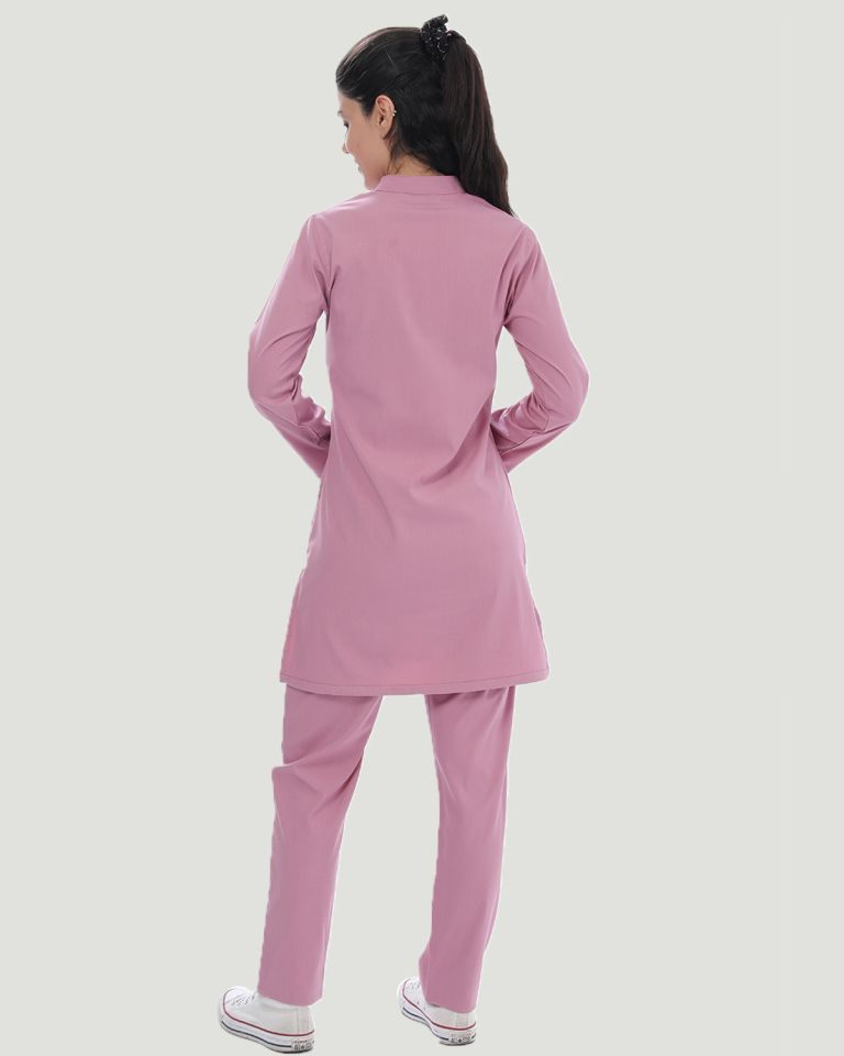 CORE-FLEX LİKRALI TESETTÜR UNİFORMA  TAKIM M - Pudra