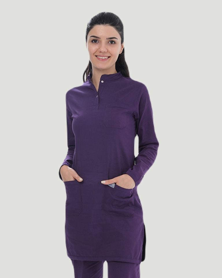 CORE-FLEX LİKRALI TESETTÜR UNİFORMA  TAKIM Mor - XL