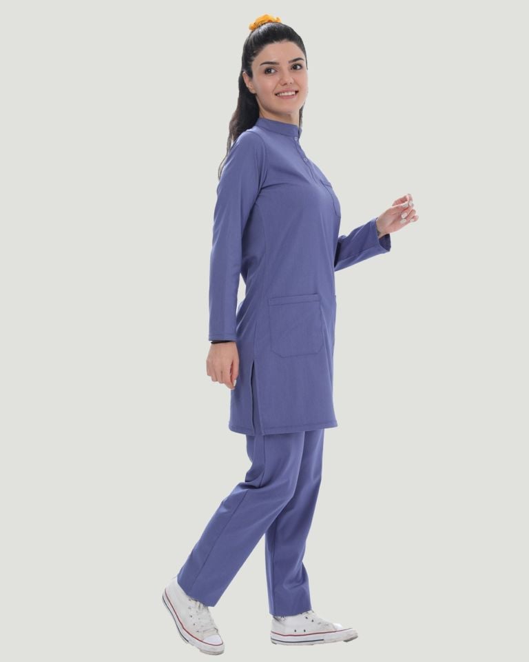 CORE-FLEX LİKRALI TESETTÜR UNİFORMA  TAKIM XXL - Havacı Mavi