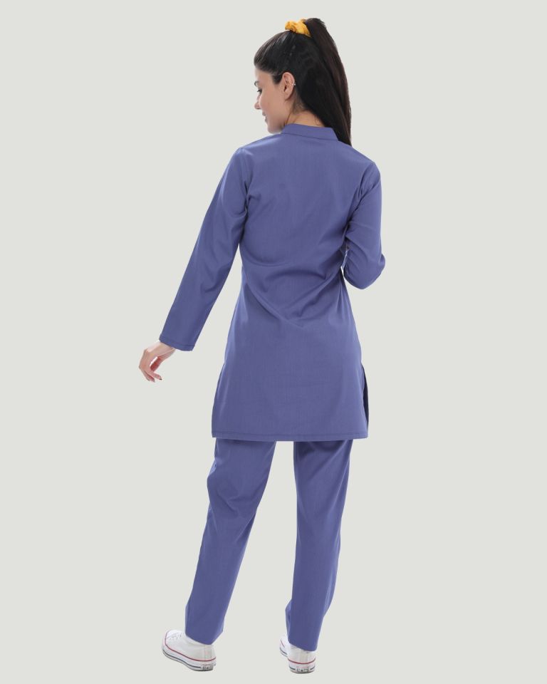 CORE-FLEX LİKRALI TESETTÜR UNİFORMA  TAKIM XXL - Havacı Mavi