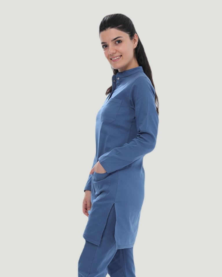 TEK ÜST U- FLEX LİKRALI TESETTÜR   XS - Indigo
