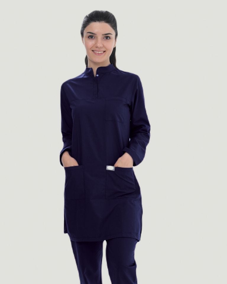 TEK ÜST U- FLEX LİKRALI TESETTÜR   S - Lacivert