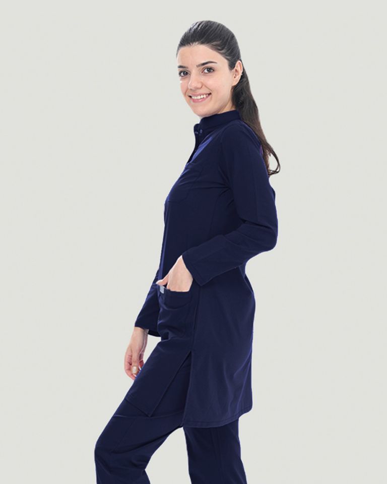 TEK ÜST U- FLEX LİKRALI TESETTÜR   M - Lacivert