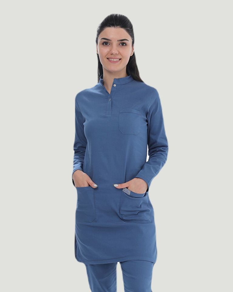 TEK ÜST U- FLEX LİKRALI TESETTÜR   M - Indigo