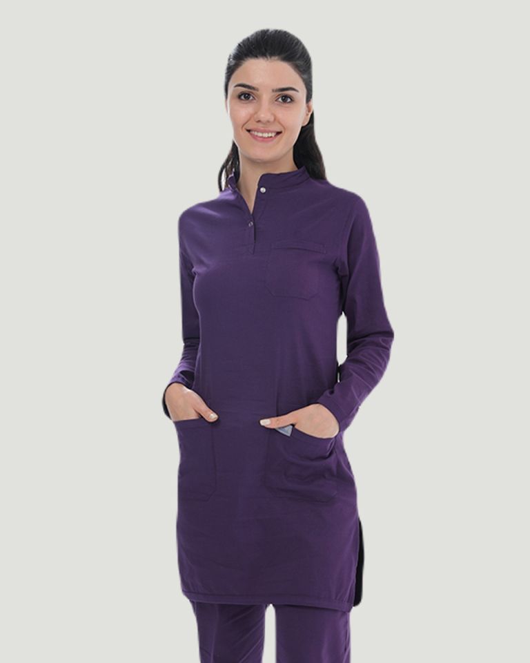TEK ÜST U- FLEX LİKRALI TESETTÜR   Mor - L