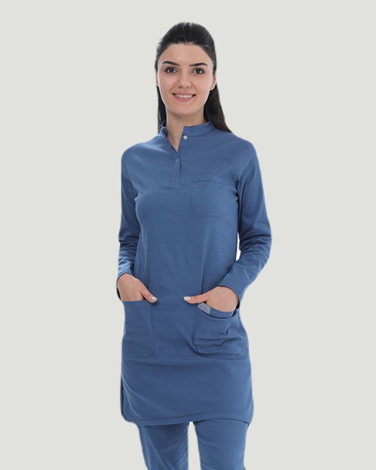 TEK ÜST U- FLEX LİKRALI TESETTÜR   Indigo - XL
