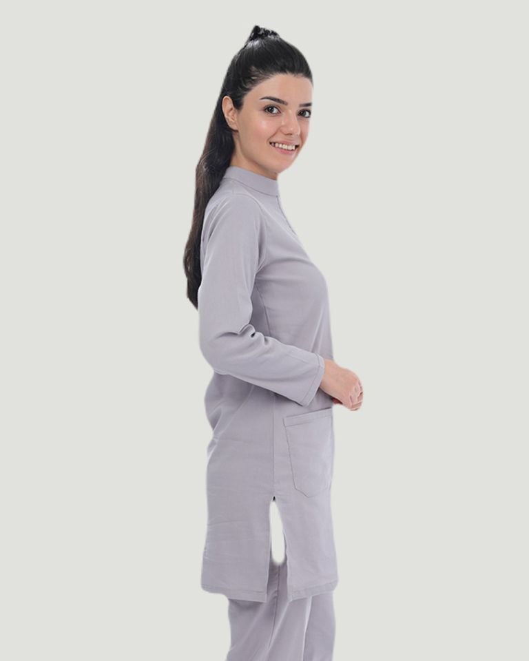 TEK ÜST U- FLEX LİKRALI TESETTÜR   XS - Gri