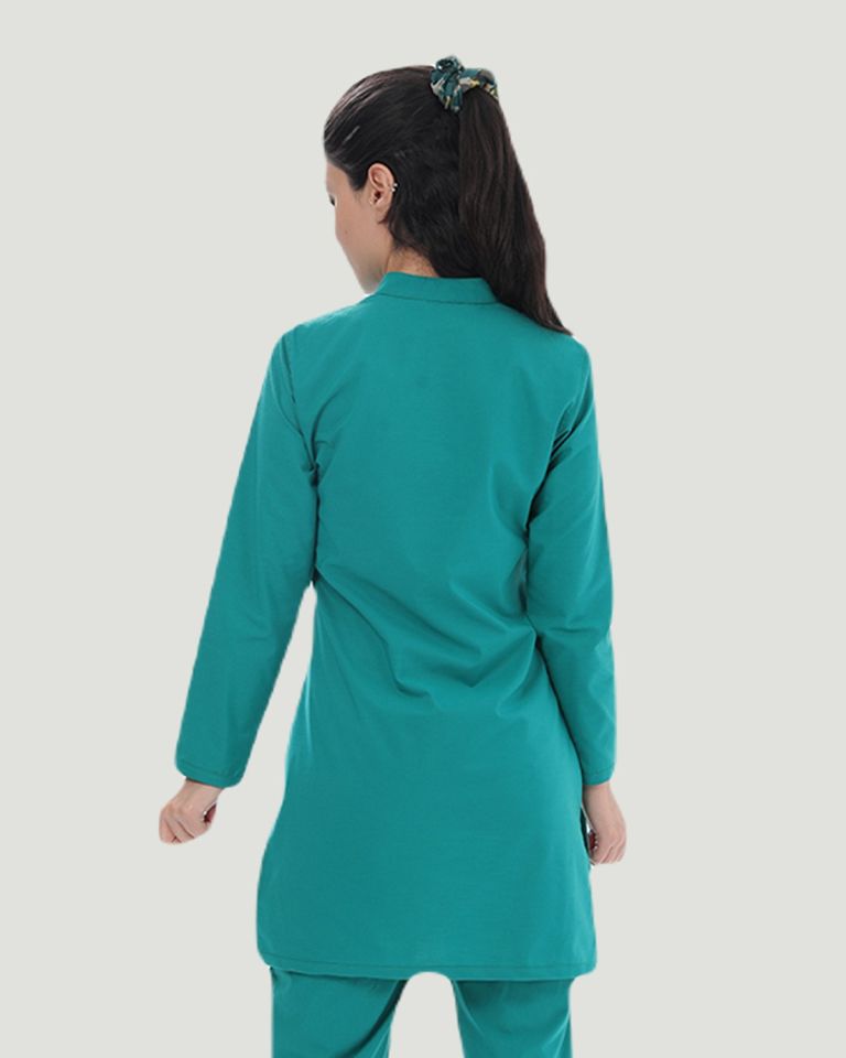 TEK ÜST U- FLEX LİKRALI TESETTÜR S - Cerrahi Yeşil